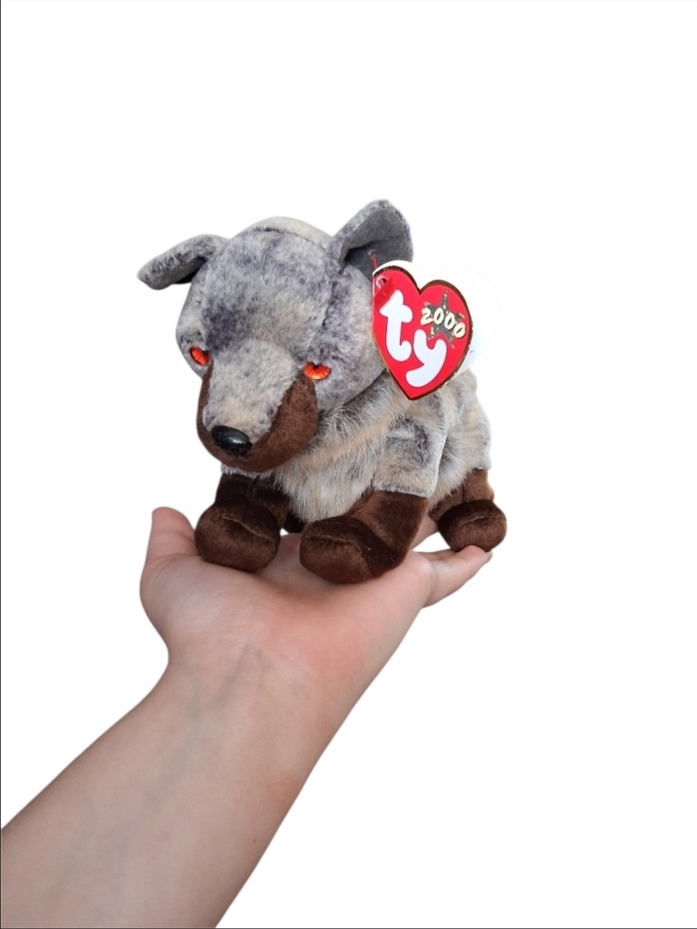 NWT 2006 Ty Beanie Baby Howl Gray Wolf Plush - Retired Beanie Baby Collectable